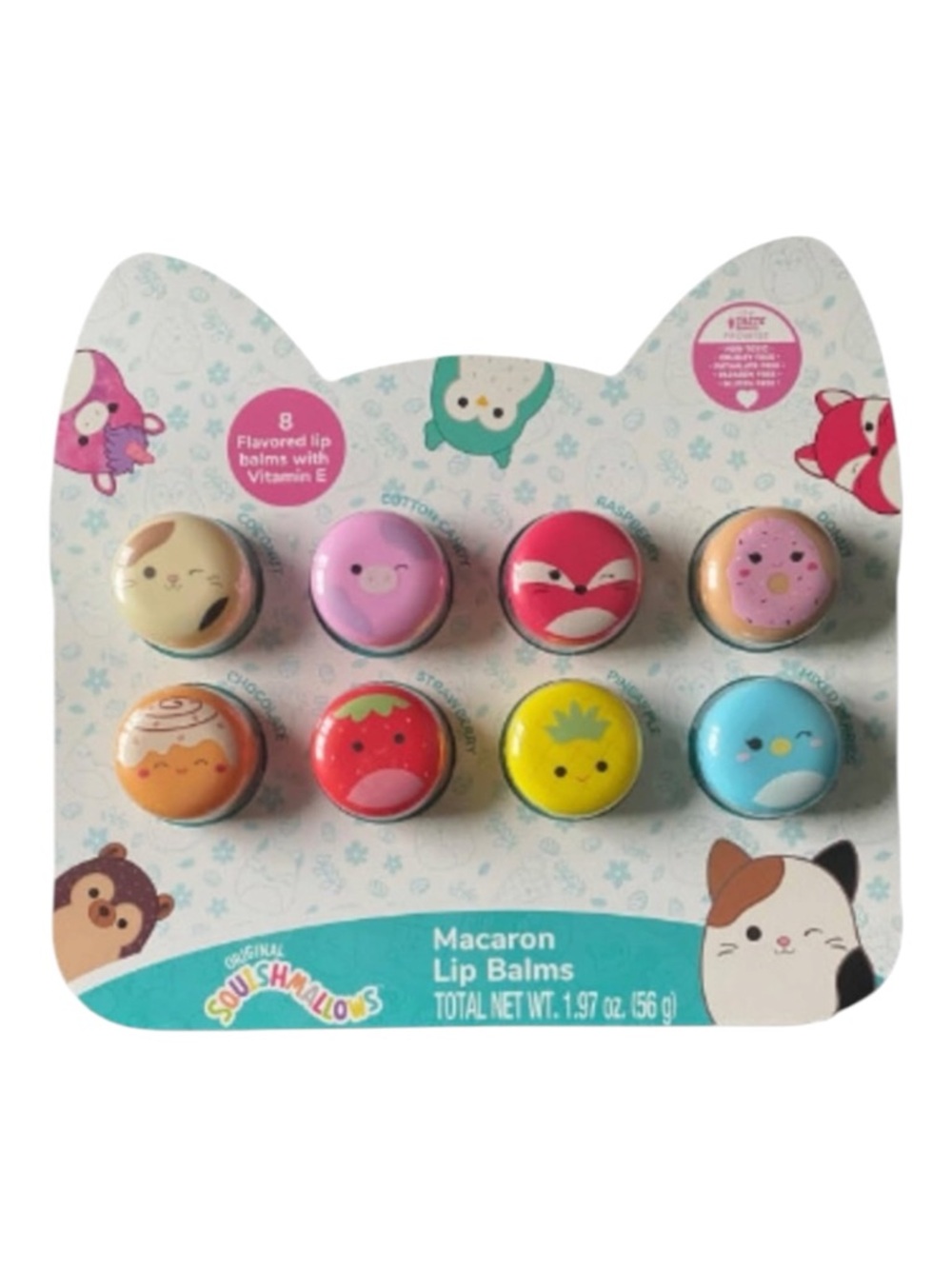 Squishmallows 8 Flavored Lip Balm Macaron Lip Balms